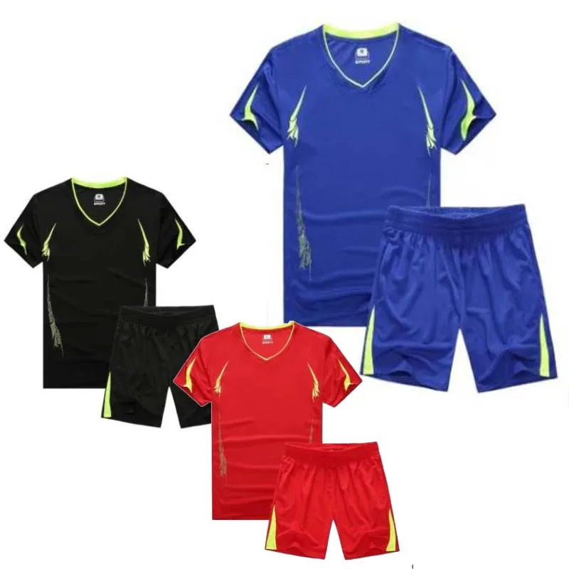 

New Sports Suit Men's Summer Parent-Child Fitness Short-SleeveD T-Shirt Running Quick-Drying Clothes Casual Loose Football Unifo