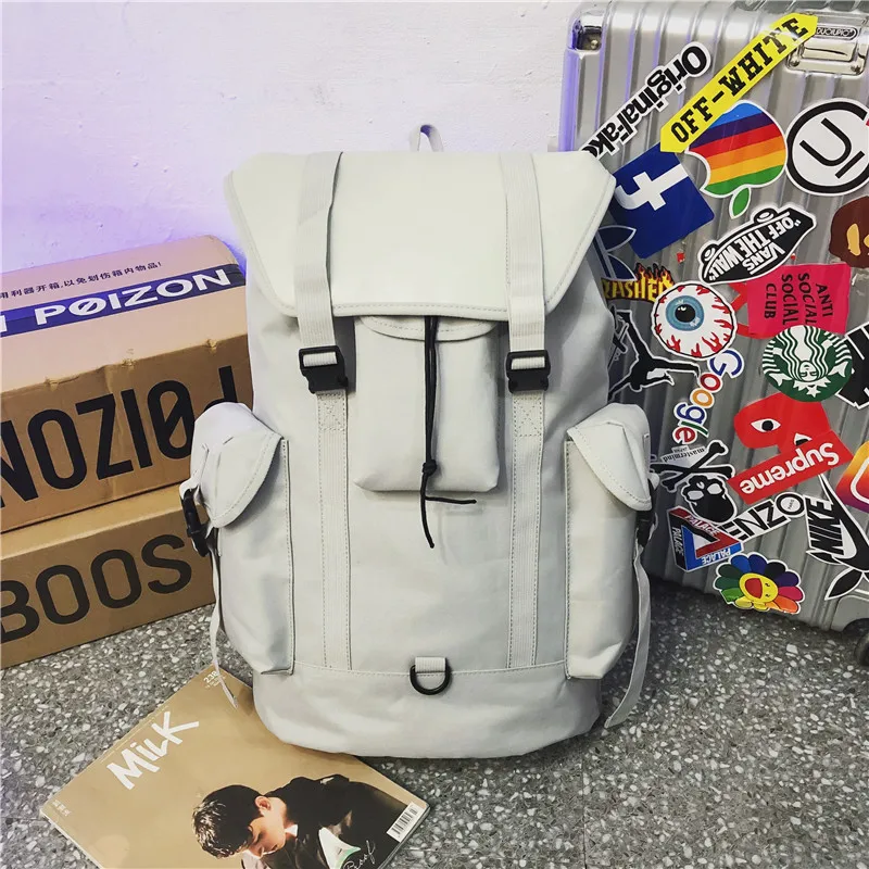 

Men's backpack fashion trend large capacity multi-pocket travel backpack high school college campus 15 computer bag