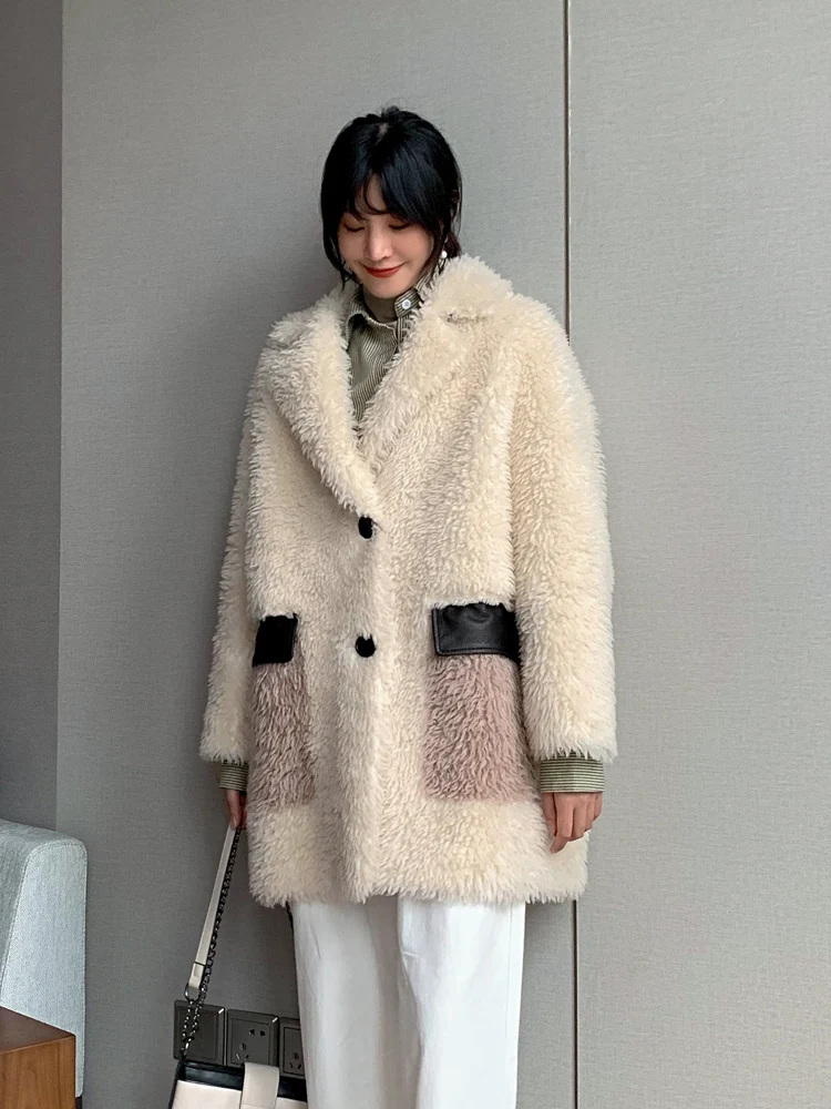 Осенне-зимнее пальто женская одежда 2020 корейское с натуральным мехом Женская
