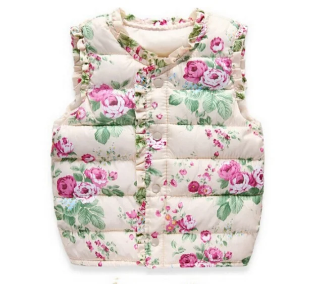 Детский зимний жилет Модная одежда Хлопковый Одежда для мальчиков и девочек Топ