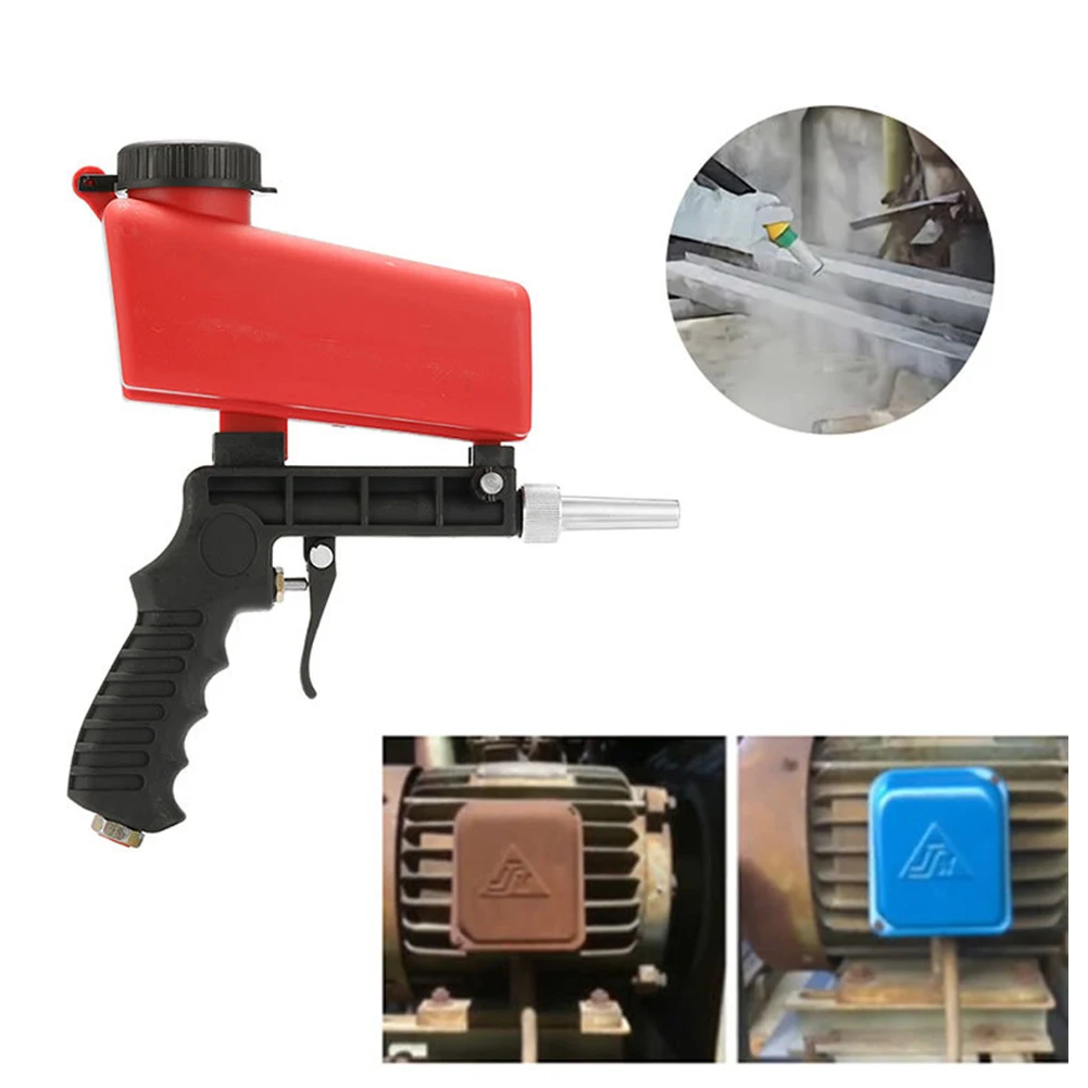 

Portable Pneumatic Sand Blasting Machine Sandblasting Gun Mini Aerodynamic Air Strong Toughness Metal Portable Supplies