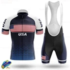 Одежда для велоспорта 2021, США, мужской комплект из Джерси для велоспорта, одежда для горного велосипеда, велосипедная одежда, одежда, костюм для триатлона