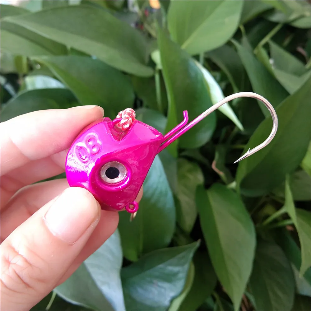 

80g Jig Head Hook Fishing Jig Head Double hook Jig Fishing Lure Soft Worm Hook Assist Hook Jig