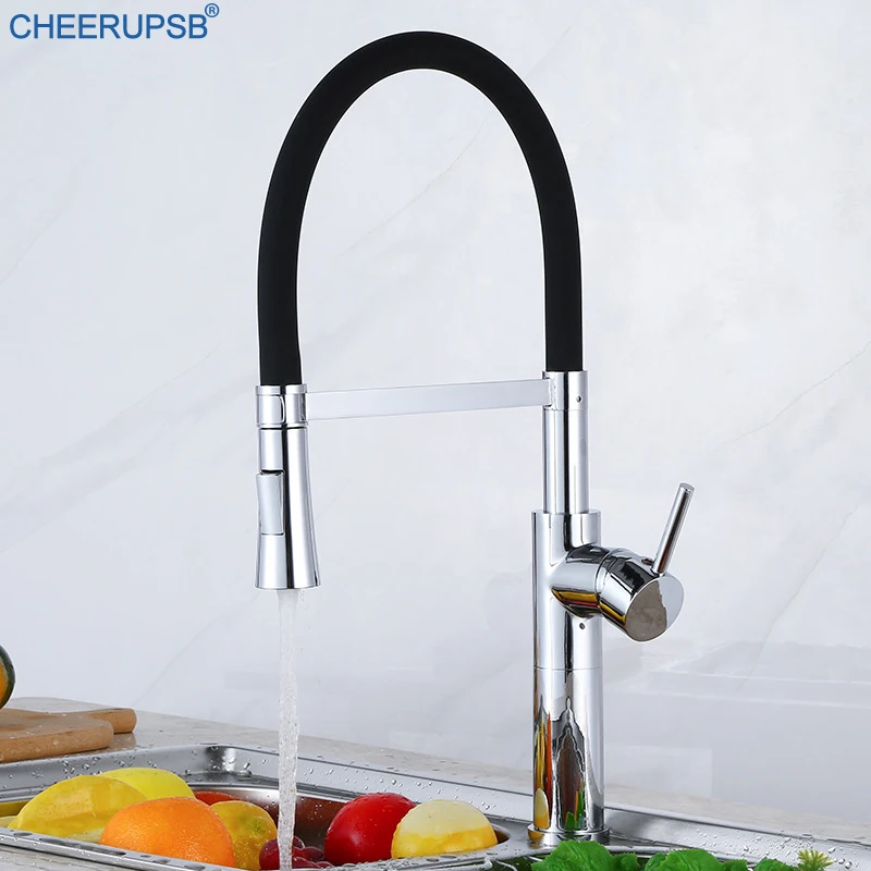 Выдвижной кухонный кран ручной распылитель с одним отверстием гибкие смесители