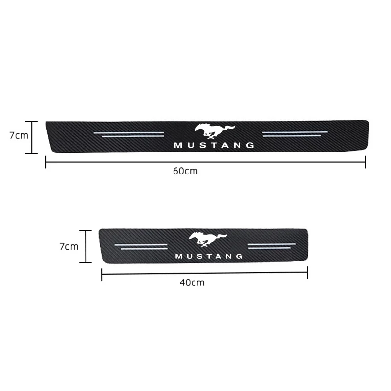 4 шт. кожи защитные наклейки углеродного волокна двери автомобиля Наклейка для