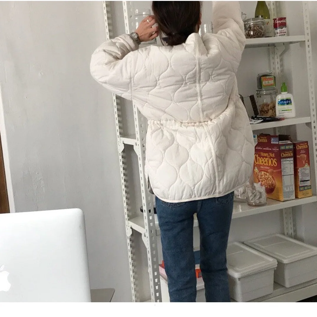 TVVOVVIN Новая модная зимняя куртка для женщин, свободная, повседневная, уличная, однотонная, Корейская, короткая, хлопковая, пальто для женщин B815