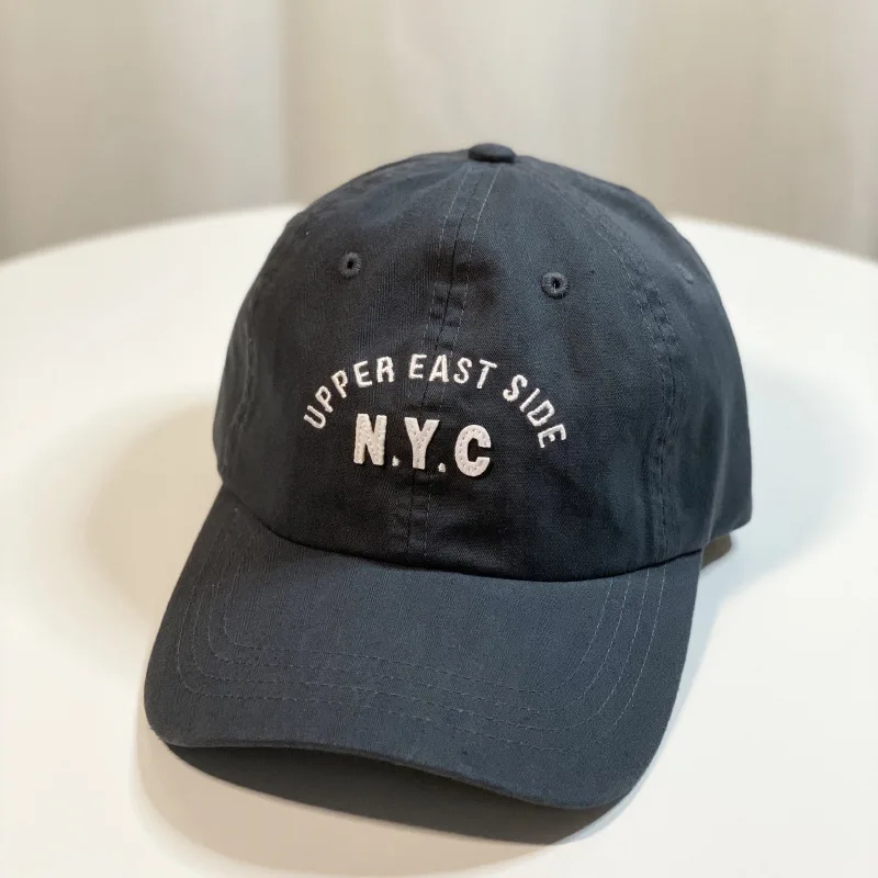 

Women's Alphabet Baseball Cap Soft Top American Washed Sunscreen Cap ins style