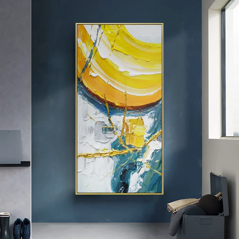 Цветные граффити абстрактные фрески для гостиной декоративная картина синий