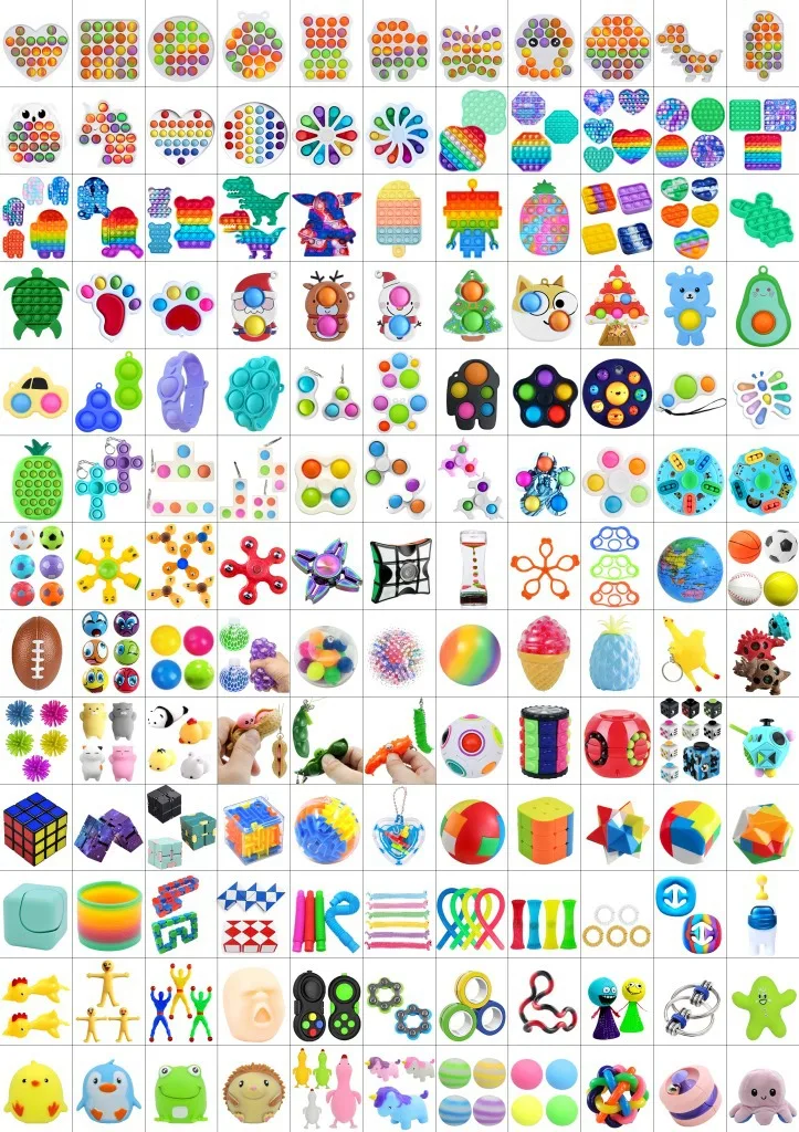 

Random 5-20pcs Mystery Gifts Fidget Toys Pack Surprise Box 216 Different Fidget Toy Set Antistress Simple Dimple Stress Relief