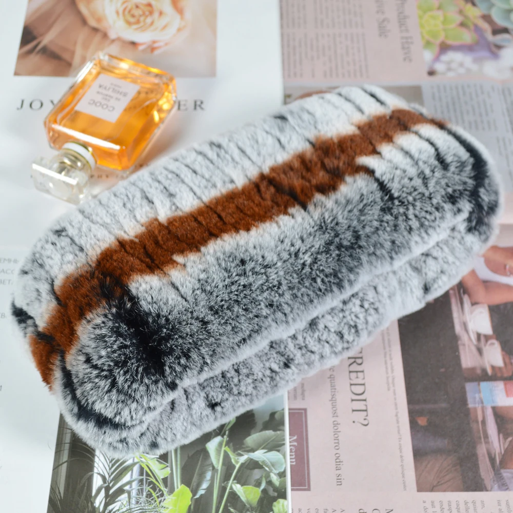 2020 зимний женский натуральный Рекс кроличий меховой шарф Теплый Хорошие