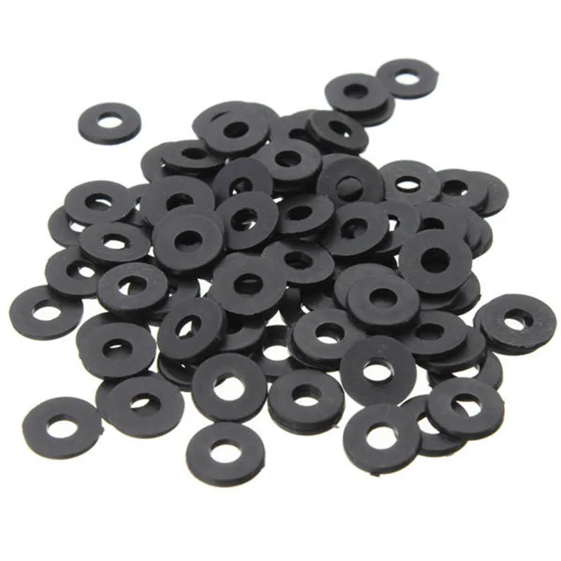 

Promotion! M3 x 6mm x 1mm Nylon Flat Insulating Washers Gaskets Spacers Black 200PCS