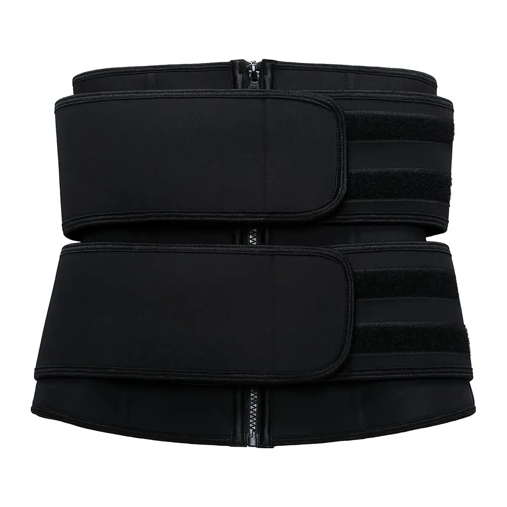 2 регулируемых ремня для тренировок на талии Женский корсет молнии похудения