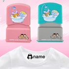 Индивидуальные детские штамп с именем игрушки DIY имя ребенка уплотнение не поддаётся выцветанию штамп с именем Стикеры защищает ребенка от Lost уплотнение Стикеры штампы