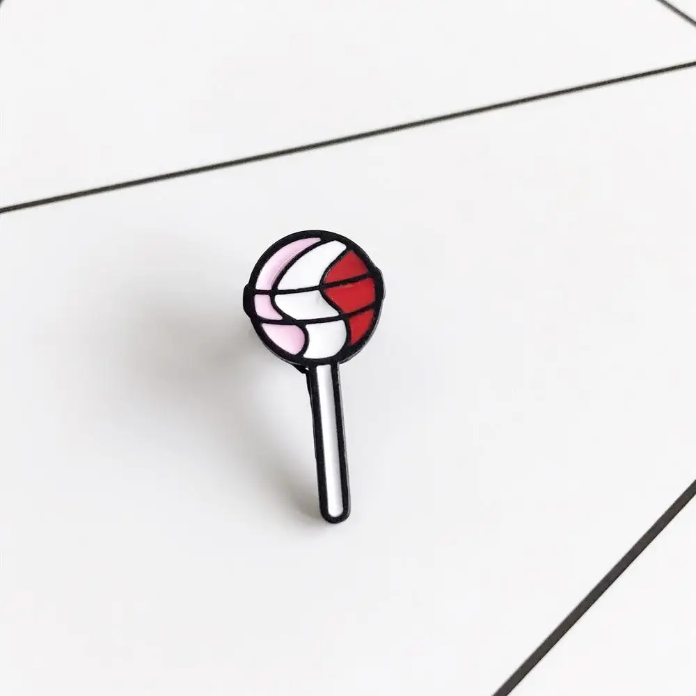 Воздушный шарик в форме леденца эмаль вкусные конфеты брошь на рюкзак одежда