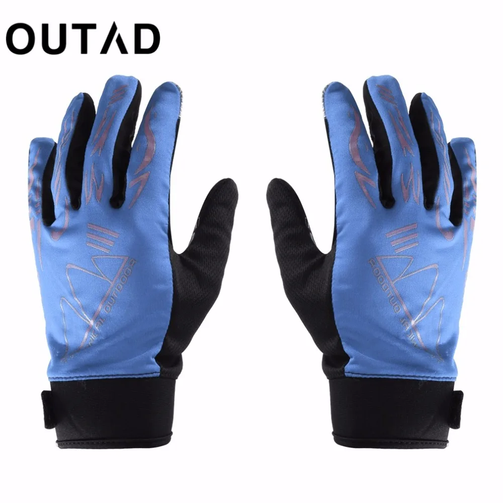 OUTAD мужские/женские уличные перчатки на полный палец для велоспорта горного