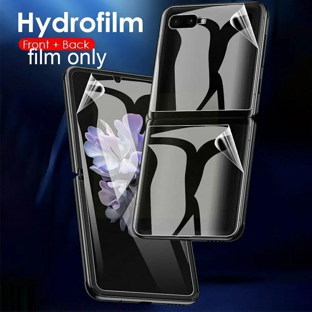 

3-in-1 Front Back Full Cover Hydrogel Film For Z Flip Screen Protector Samsun Zflip F700 F707 Film Not Glass Z5c3