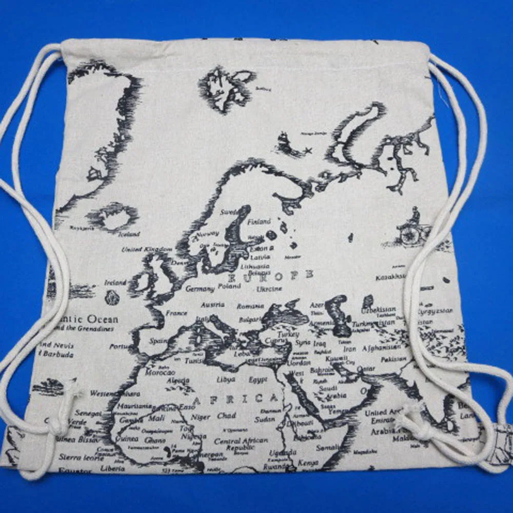 

Unisex Backpacks RetroPrinting Bags Drawstring Backpack Bagpack Female Ladies For Teenage Girls Kids Small Female School