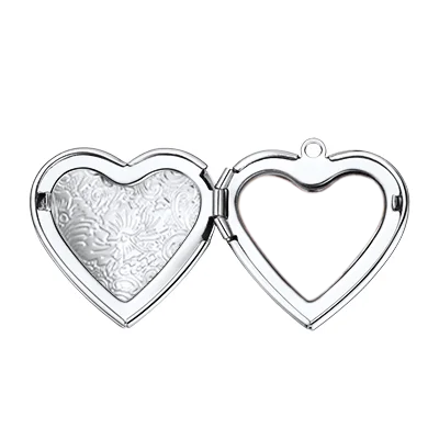 Style C Silver U7 женщины девушки кулон с фото в форме сердца персонализированные ожерелье с заказной гравировкой сервис подарки на день рождения P1050 - Окраска металла: Style C Silver