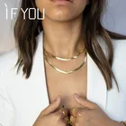 Женское Двухслойное ожерелье-цепочка в стиле панк, цепь-чокер в стиле хип-хоп, массивное Ювелирное Украшение, 2020