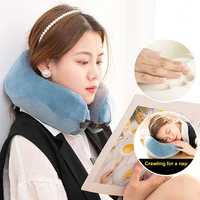 neck pillow memory foam for sleeping support head cushion flight pillow special designed neck chin support for plane office