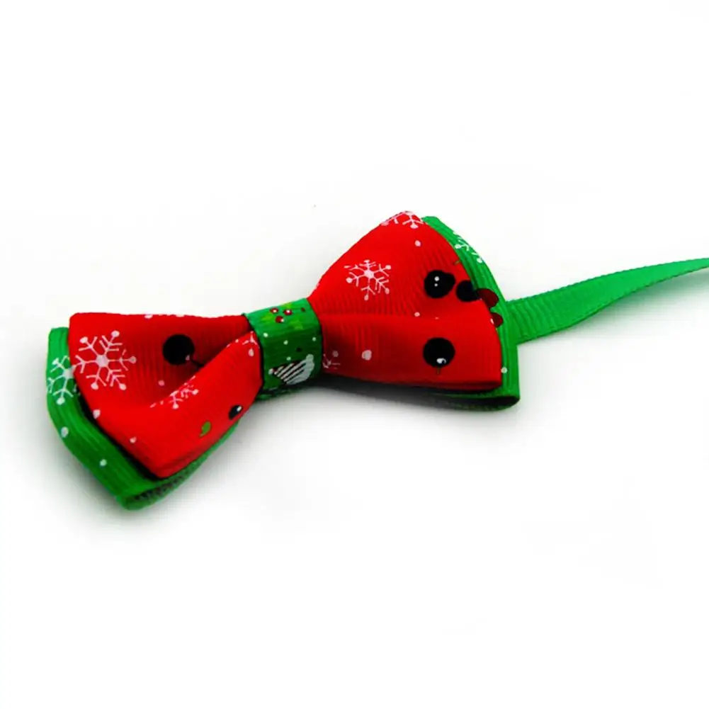 Рождественский праздник для питомца кота галстук бабочка собаки воротник