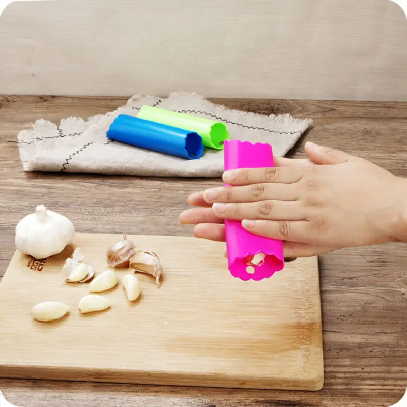 Силиконовый очиститель чеснока Легкая очистка полезные кухонные инструменты