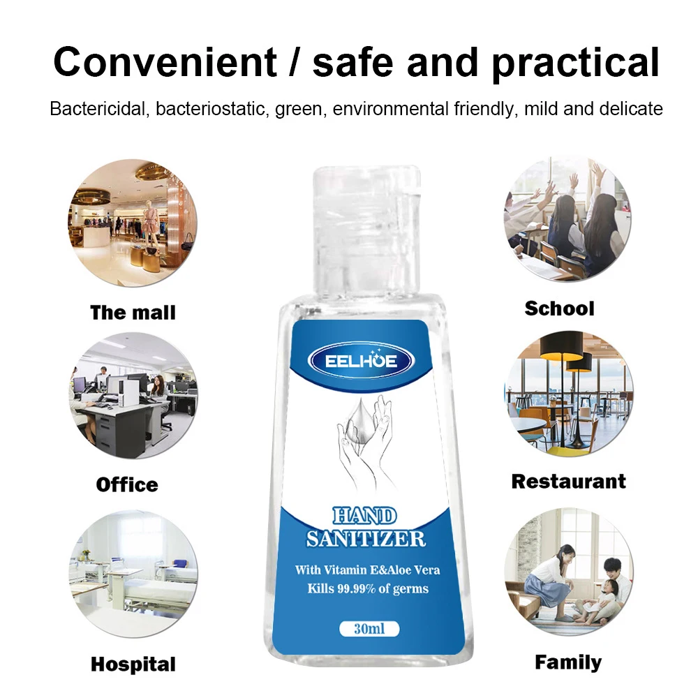 50ml Travel Portable Hand Sanitizer Gel Disposable No Clean Waterless Anti-Bacteria Moisturizing Liquid | Дом и сад