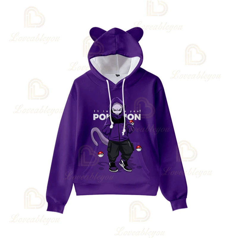 

New Anime Pokemon Pikachu Cartoon Detective Outwear Kids Hoodie 3D Printed Sweatshirts Harajuku Children Boy/girl Casual Hoodies