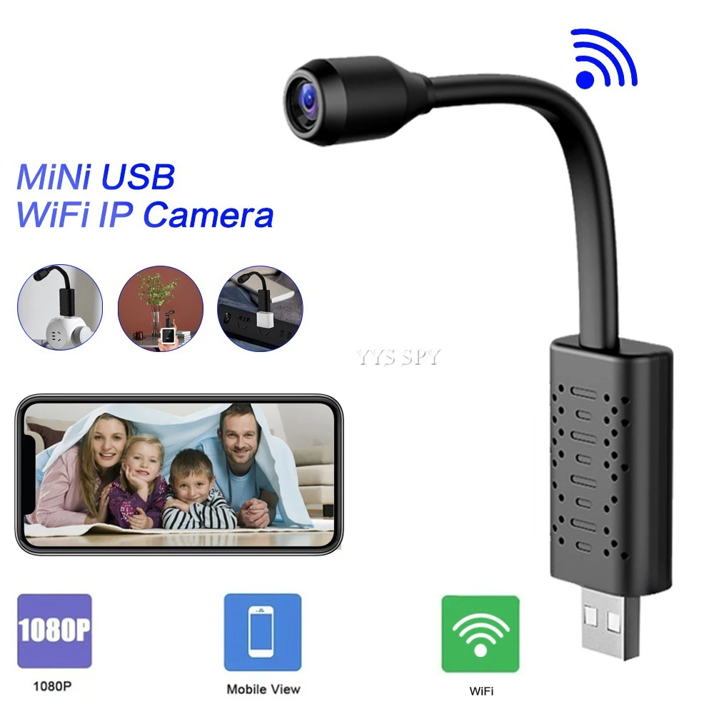 Mini WiFi Home Security Camera 1080P USB Micro Secret Cam Motion Detection IP Surveillance HD Video Audio Recorder Remote Access