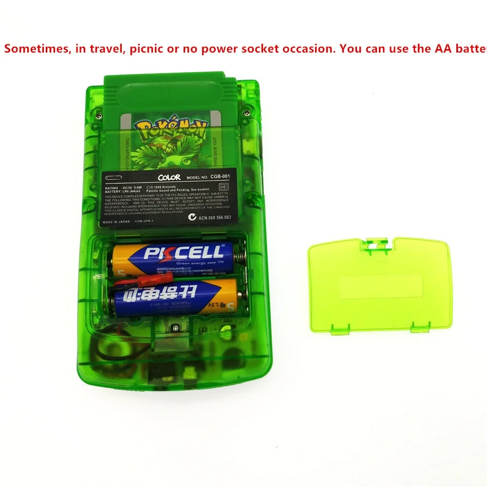 Восстановленный Перезаряжаемый для GameBoy цветная консоль GBC + игровая карта