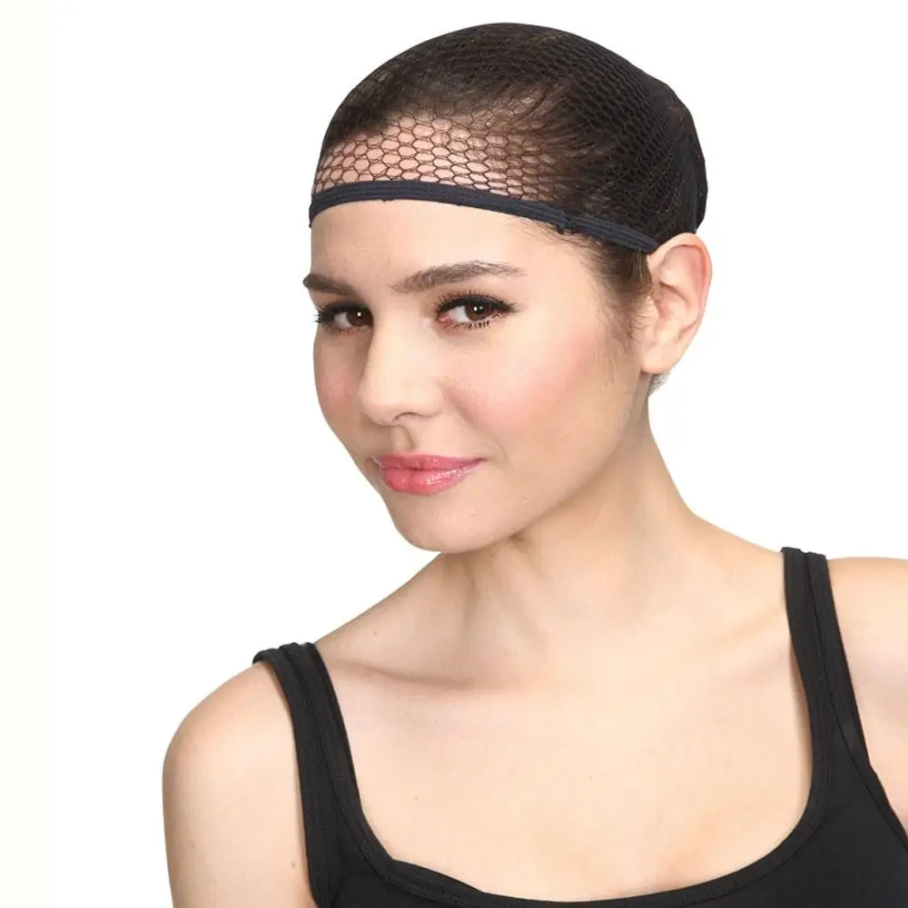 

Wholesale super high quality Hairnets good Quality Mesh Weaving Black Wig Hair Net Making Caps Weaving Wig Cap