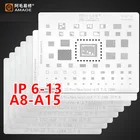 Трафарет AMAOE BGA для реболлинга, шаблон для Iphone series 5- XS MAX XR 111213 PROMAX Mini для ipad Mac series ic chips