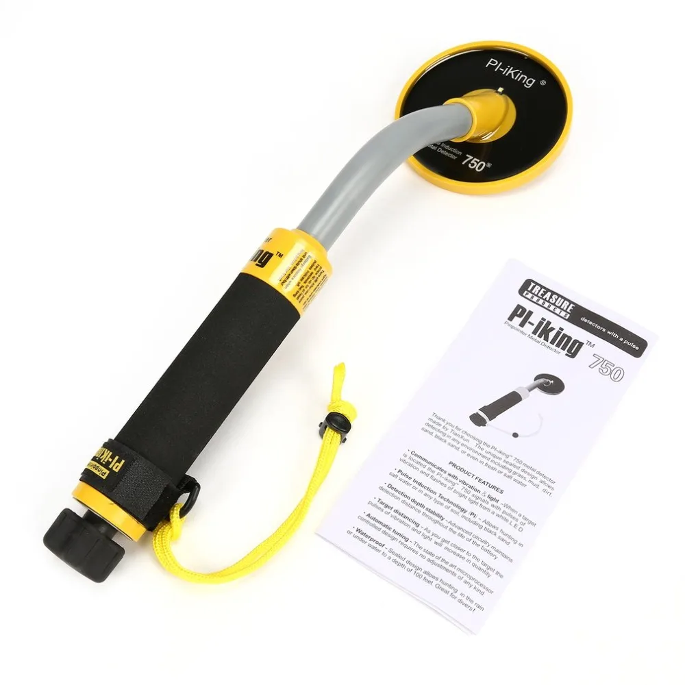 PI-750 Handheld Pulse Induction Underwater Waterproof Metal Detector Gold Coin Treasure Search Vibration Light Alarm | Инструменты