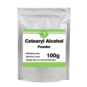100% Pure Natural Cetearyl Alcohol，1618 alcohol cetearyl alcohol Powder Cosmetic Raw Materials