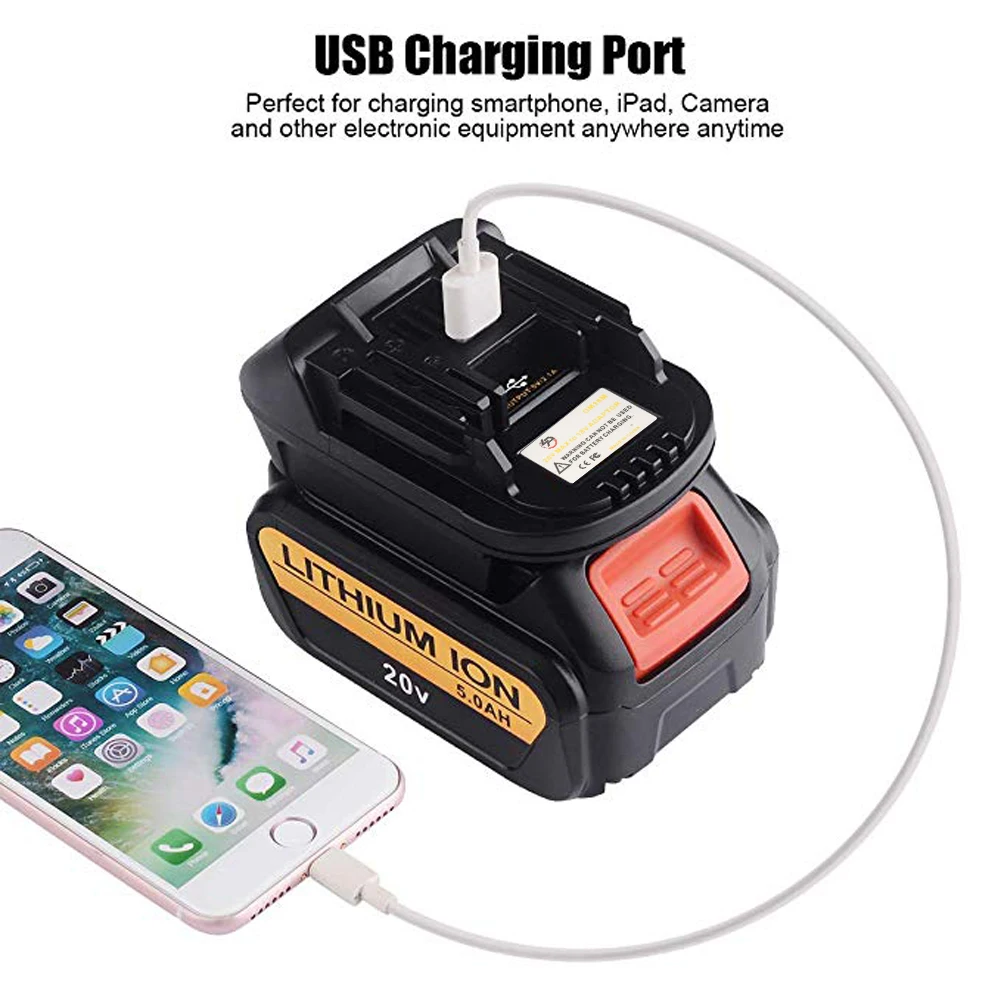 18v 20v charger batteries adapter dm18m converted to li ion charger tool convertor for dewaltfor milwaukeefor makita batteries free global shipping