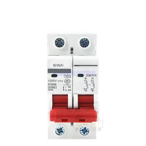 2P DC 1000V Солнечный мини выключатель 6A10A16A20A25A32A40A50A63A DC MCB для PV