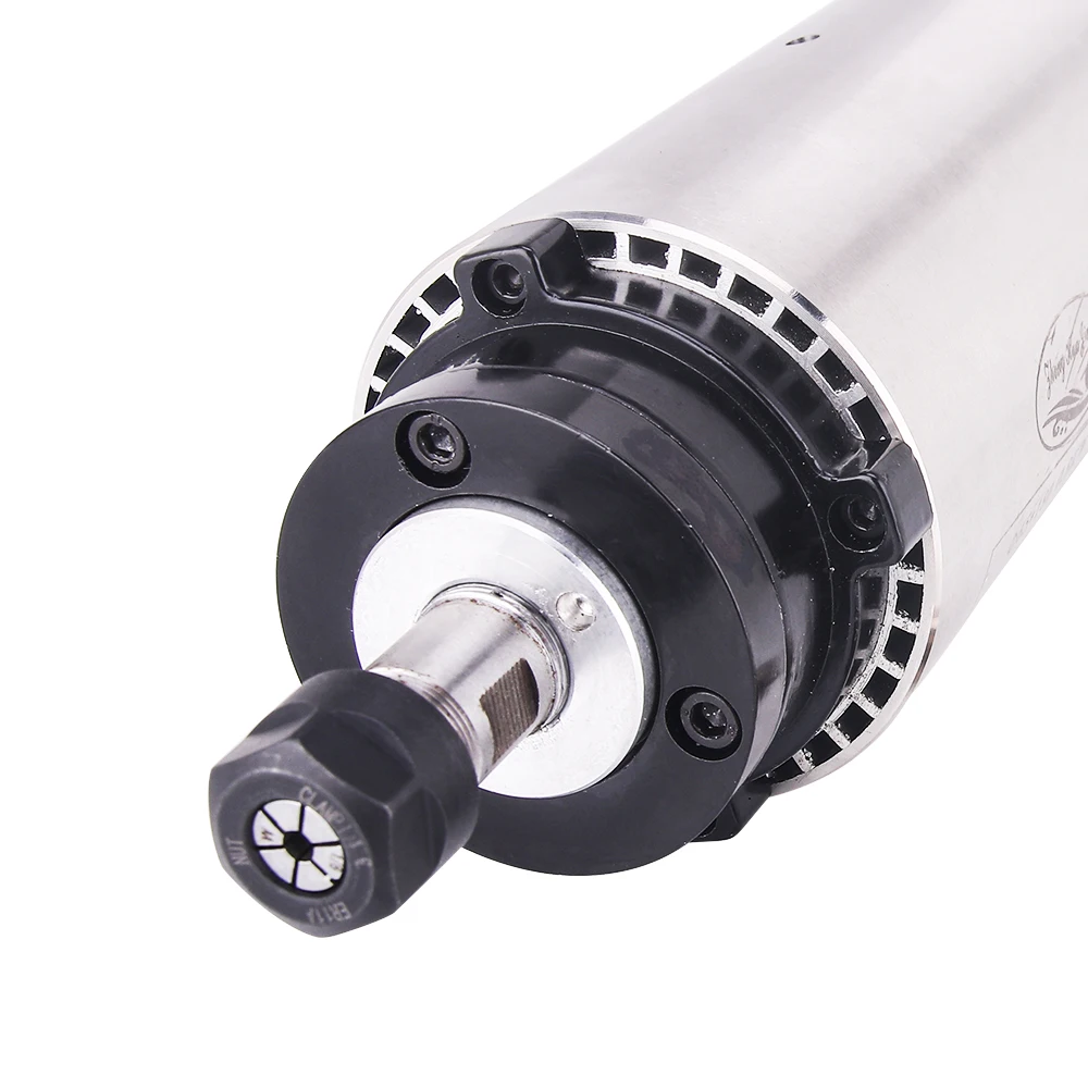 0.8KW 220V мотор шпинделя воздушного охлаждения CNC 800W 65mm ER11 с 4 подшипниками с воздушным охлаждением шпиндель для гравировального фрезерного станка