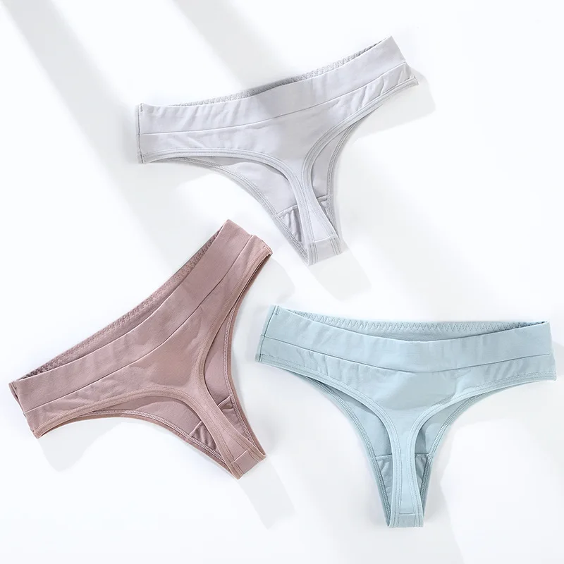 

Sexy Lingerie Women's Cotton Comfortable G-String Thong Panties String Underwear Women Pants Intimate Ladies Mid-Rise 1Piece