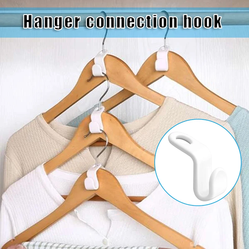 

10 Pcs Space-saving Clothes Hanger Connector Hooks Outfit Hangers Heavy Duty For Closet Organizador Armario