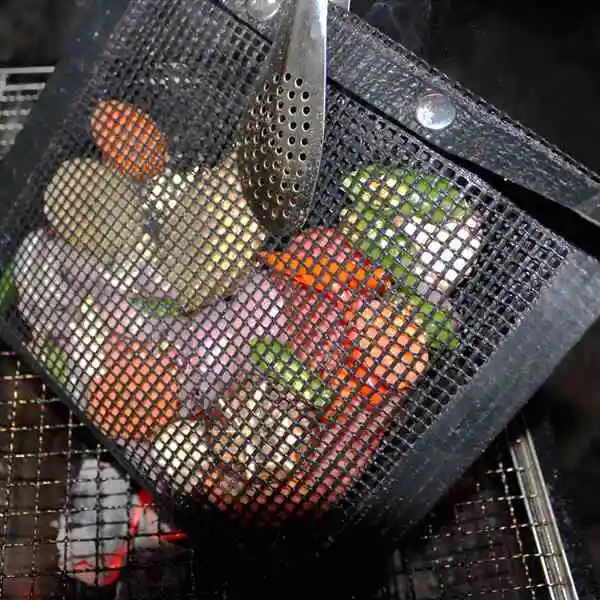 BBQ Grill Mesh Bag Non-Stick Baked Grilling Baking Reusable and Easy To Clean (6 PACK) |