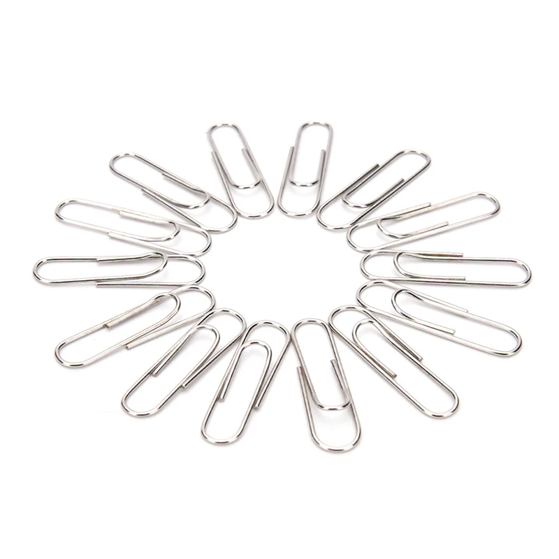 Новые офисные Простые Стальные бумажные зажимы 29 мм металлические серебряные 80