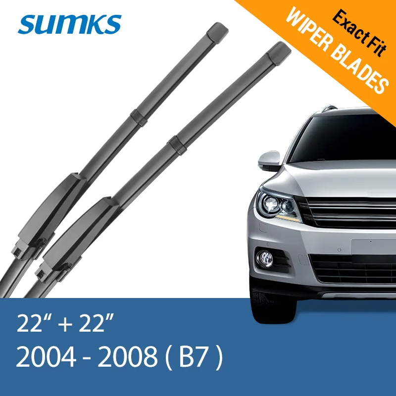 Sumks стеклоочистителей для Audi A4 B5 B6 B7 B8 2000 2001 2002 2003 2004 2005 2006 2007 2008 2009 2010 2011 2012 2013 - Цвет: 2004 - 2008 ( B7 )