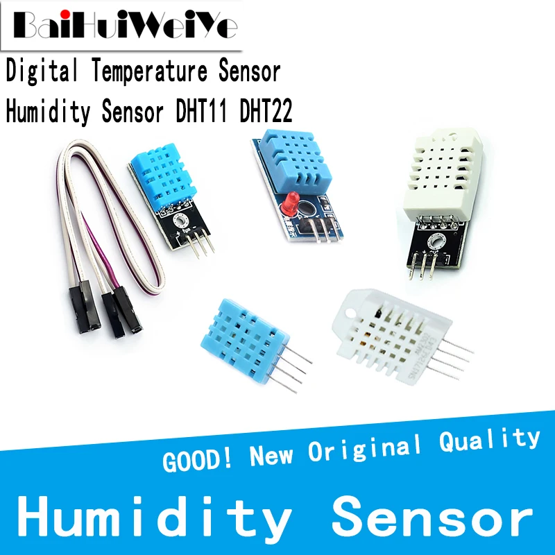 

Digital Temperature Sensor Humidity Sensor DHT11 DHT22 AM2302 AM2301 AM2320 Sensor And Module For Arduino electronic DIY