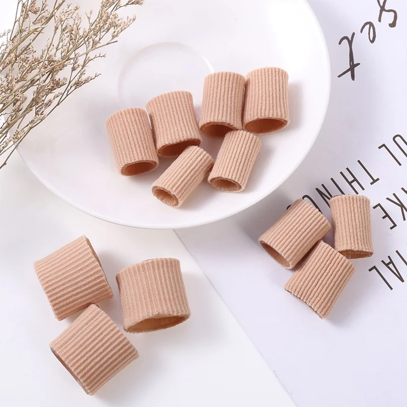 

24Pcs Fabric Finger Toe Protector Separator Applicator Pedicure Corn Callus Remover Hand Pain Relief Soft Tube Foot Care Tool