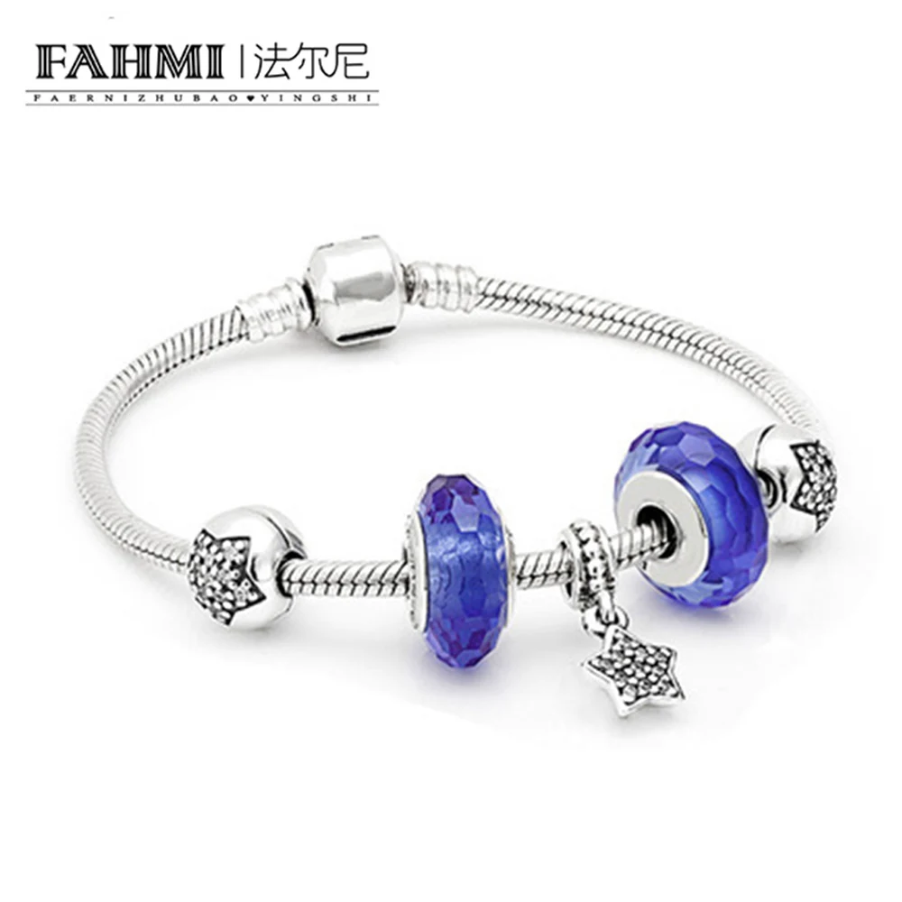 

2020 New Arrival 100% 925 Sterling Silver Bracelet For Women With Heart Safety Chain ,Ice Charms Beads Fashion Jewelry Original