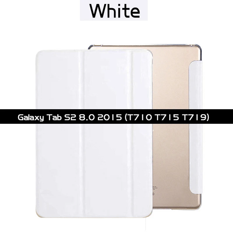 SM-T710 SM-T715 Смарт-крышка для samsung Galaxy Tab S2 8,0 T710 T715 T719 9,7 T810 T815 T813N T819N Fundas из искусственной кожи с автоматическим включением и сна - Цвет: SM-T710 SM-T715