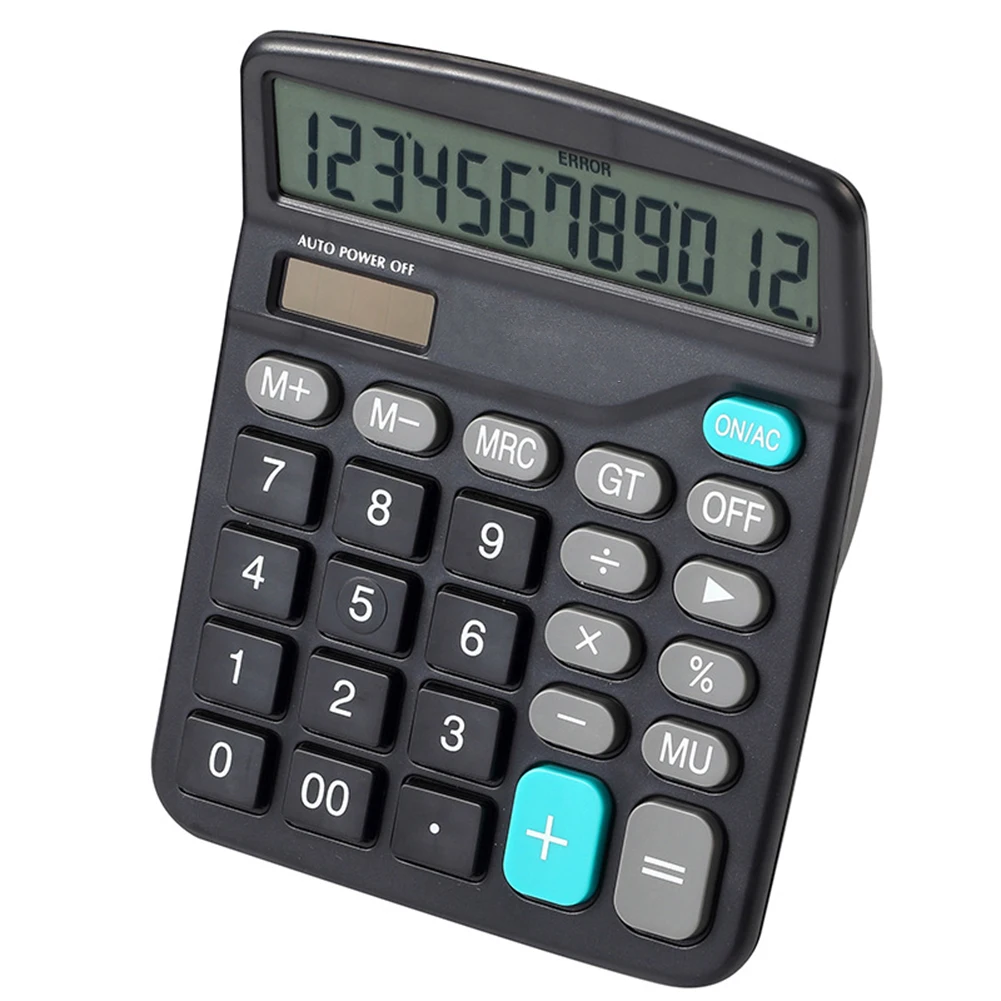 Калькулятор для офиса и финансов 12-значный калькулятор на солнечных батареях с