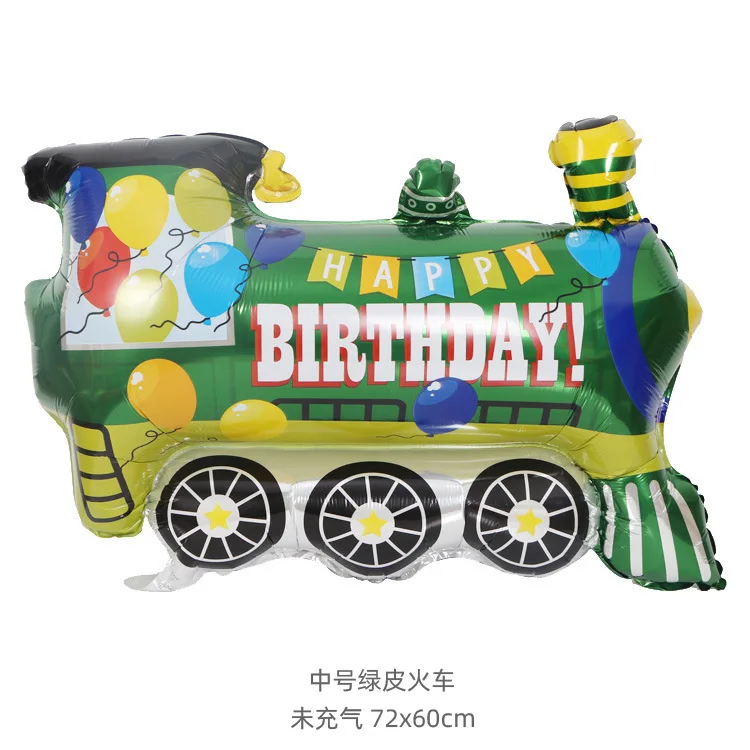 

Kids Baby Shower Boy Tank Ambulance Bus Fire Truck Birthday Party Decoration Train Cars Balloons cartoon hat