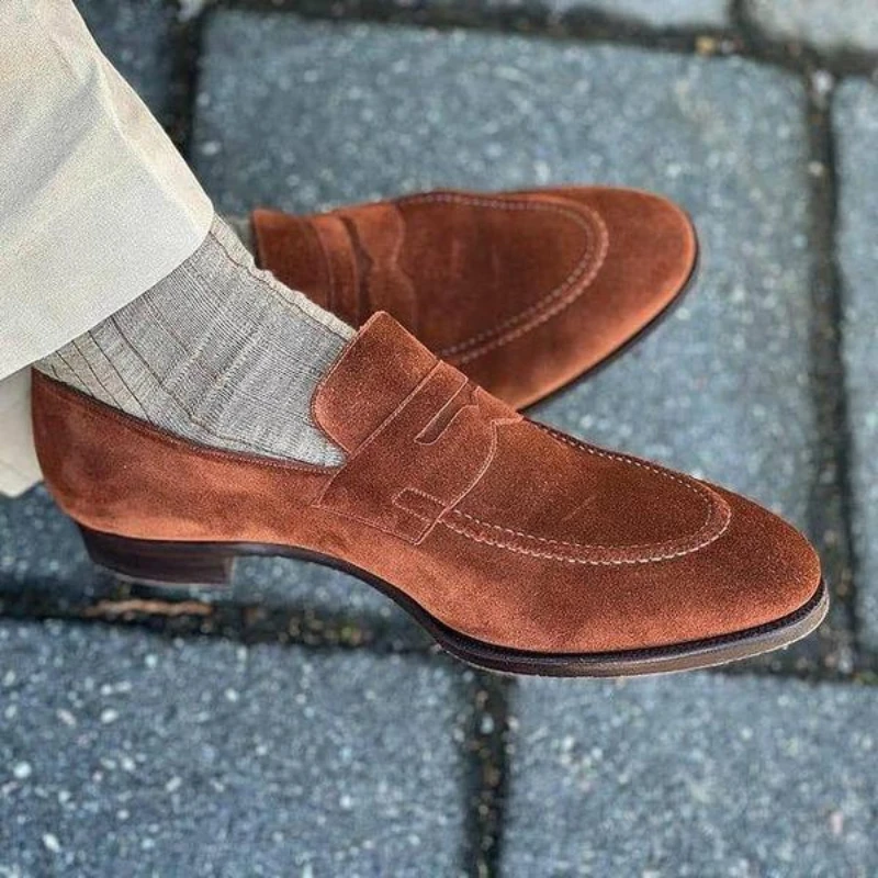 

Casual Men Faux Suede Classic Comfortable Flat Bottomed Lefu Shoes أحذية للرجال Мужская Обувь Chaussures Pour Hommes ZZ534