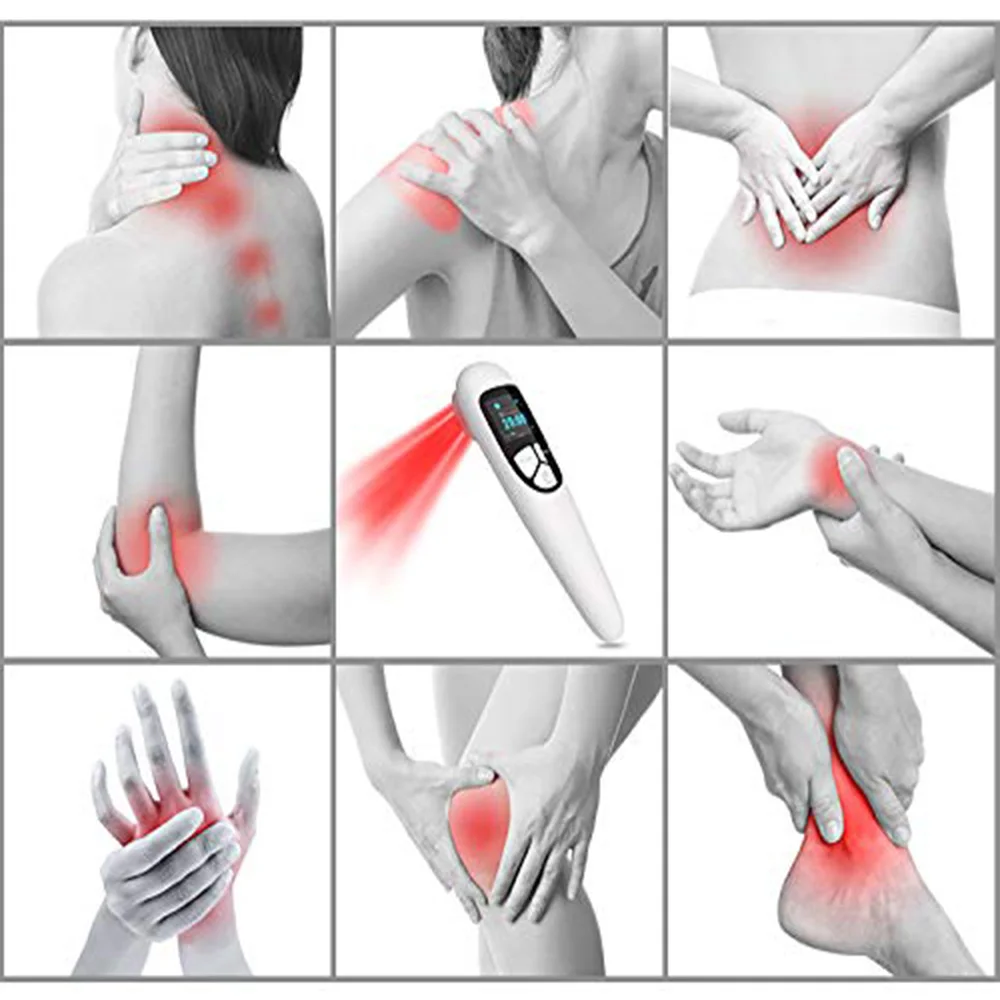 Shoulder Joint Muscle Pain Reliever Cold Laser Red Light Therapy Handy Cure Device 4 Power/4 Timer 3PCS 808NM | Красота и здоровье